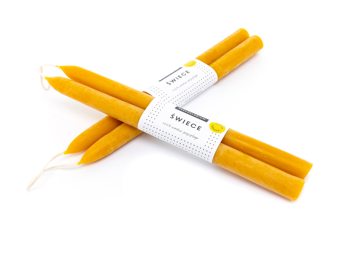 Large beeswax candles